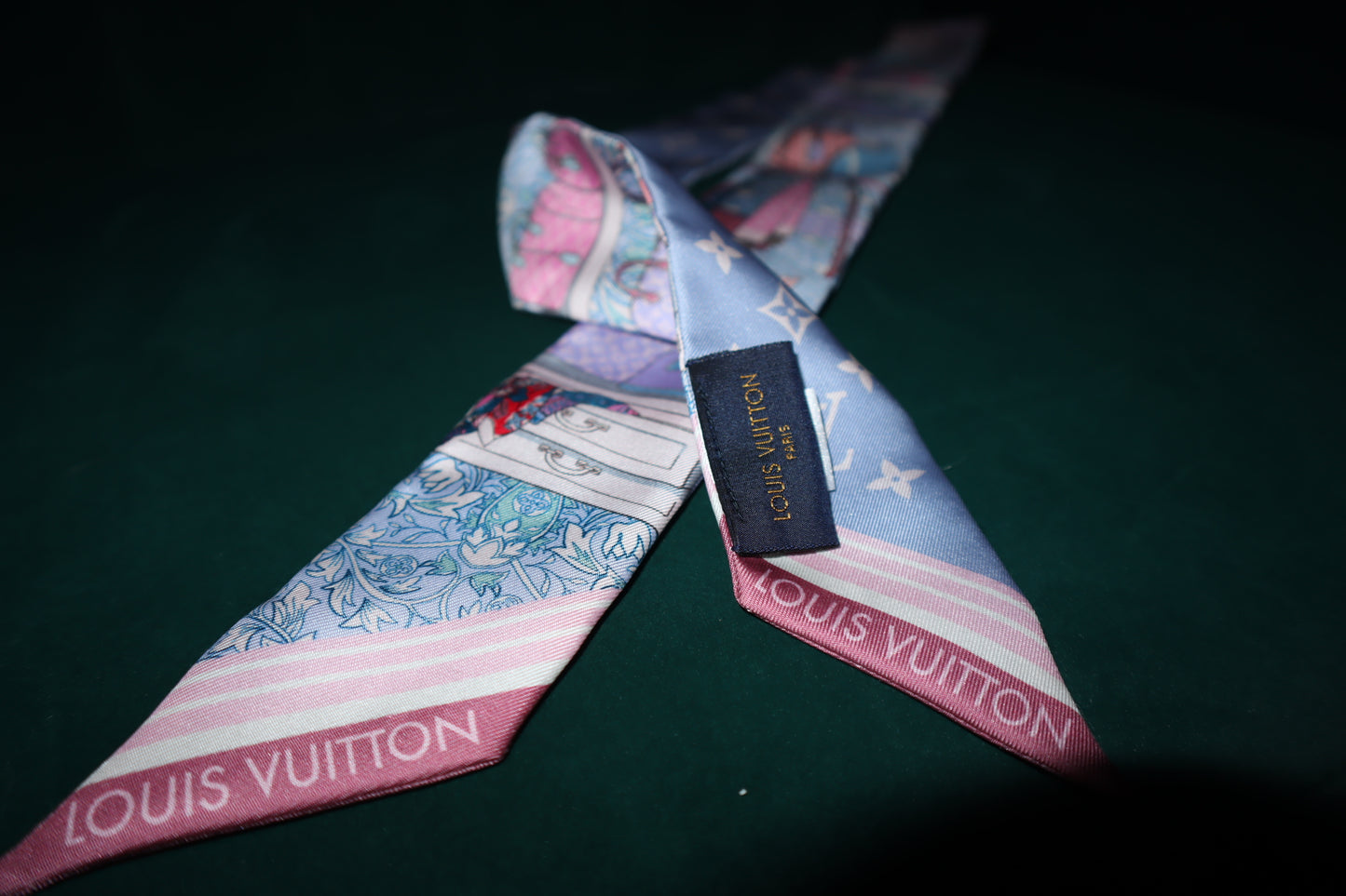 Louis Vuitton Twilly Bandeau Luxury Silk Scarf Pre-Owned