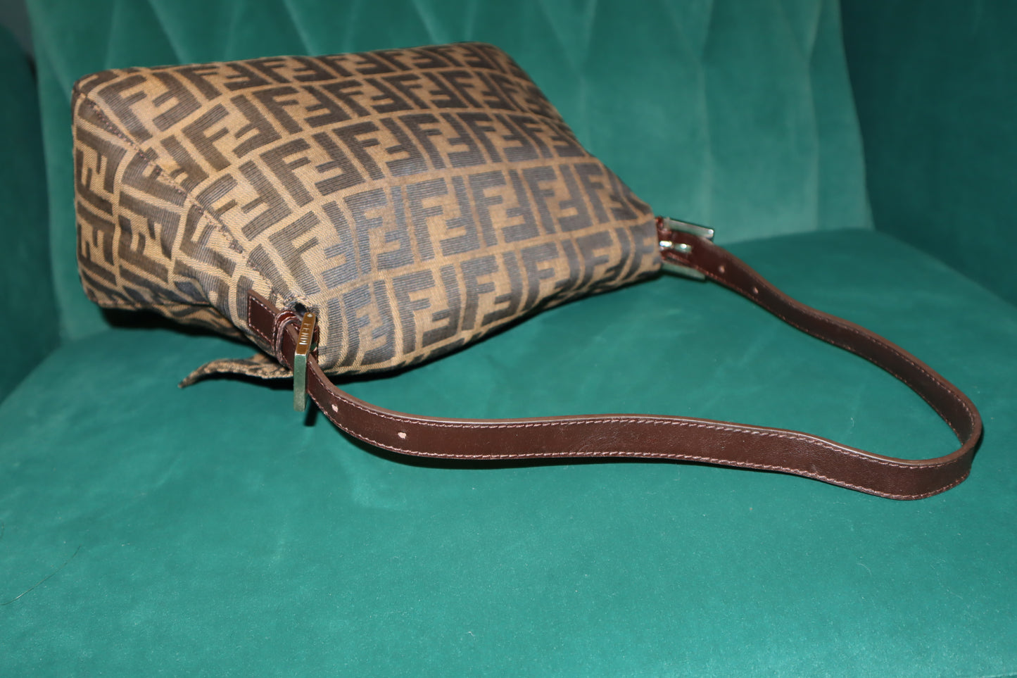 Pre-Owned Fendi L Zucca Shoulder Bag