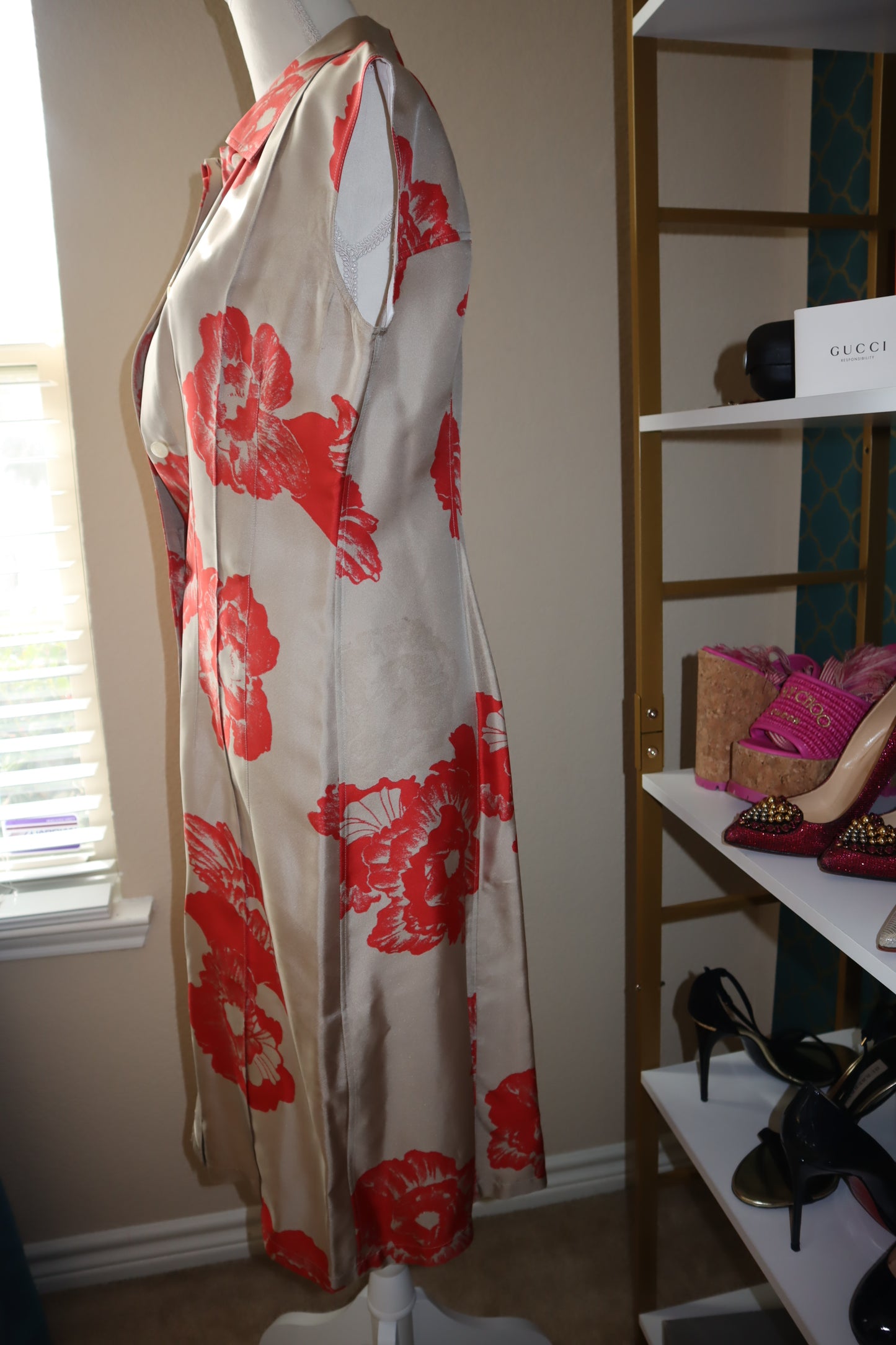Ferragamo Floral-Print Shirt Dress