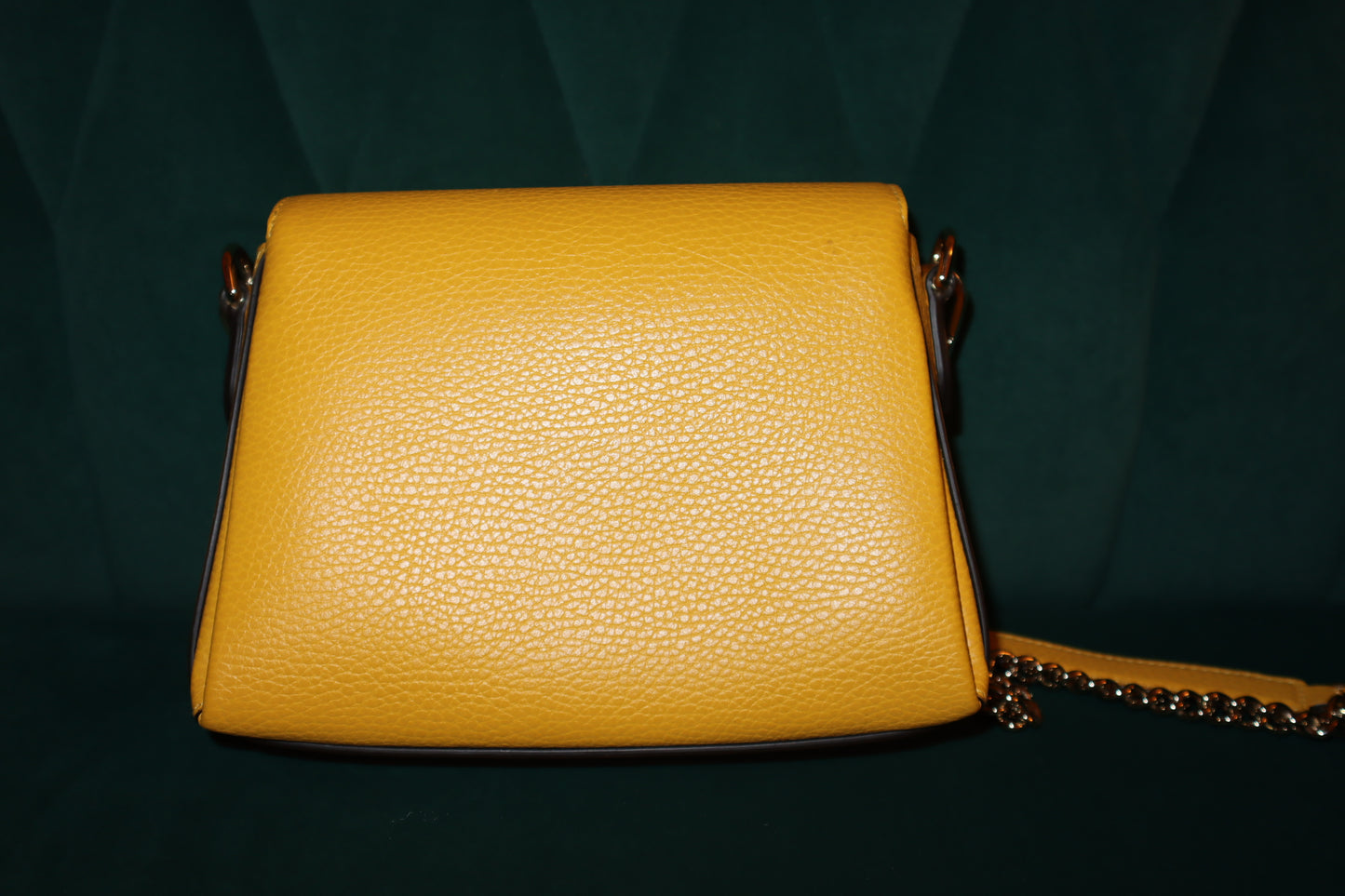 Pre-Loved Gucci Yellow Calfskin G Crossbody in New Buttercup