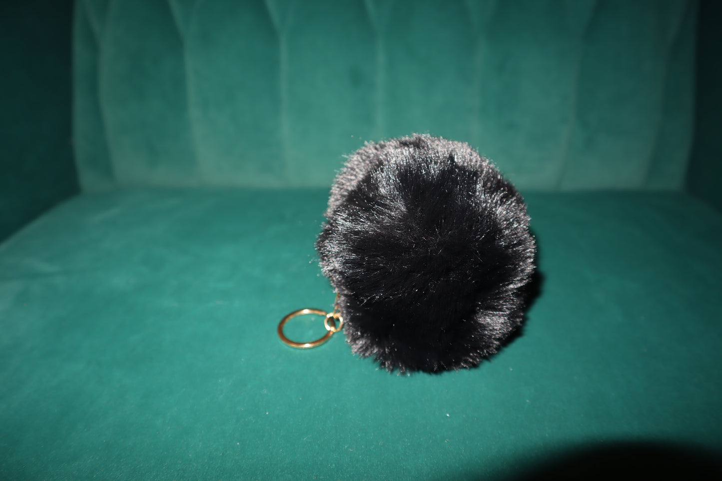 1_Faux Fur Pom Pom Luxury Keychain