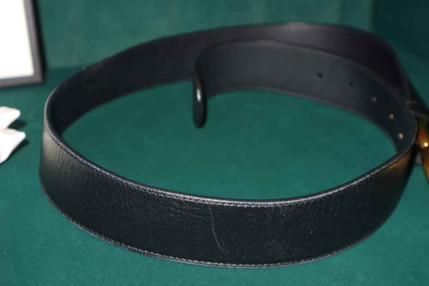 Pre-Owned GG Marmont 2015 RE-EDITION wide belt