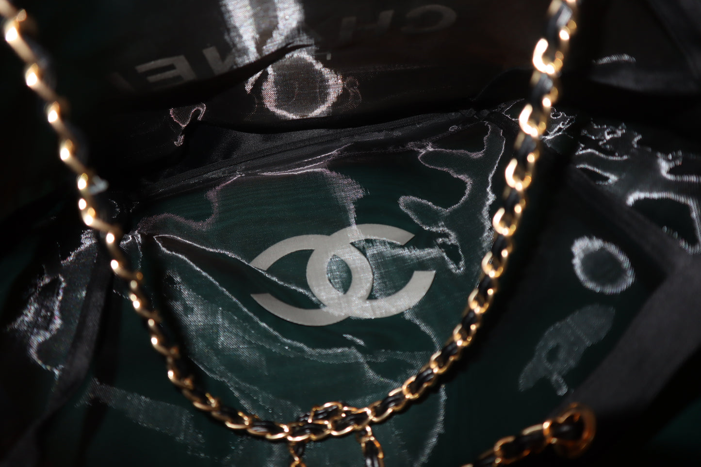 New Chanel Mesh Totes Silver Chain Gold Chain Bundle