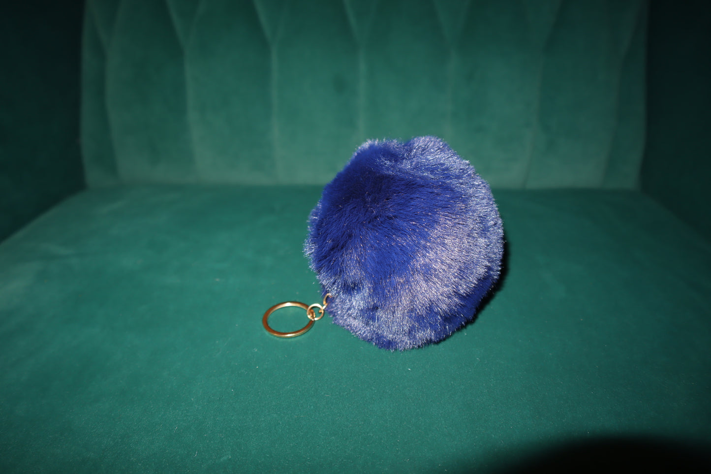 2_Faux Fur Pom Pom Luxury Keychain