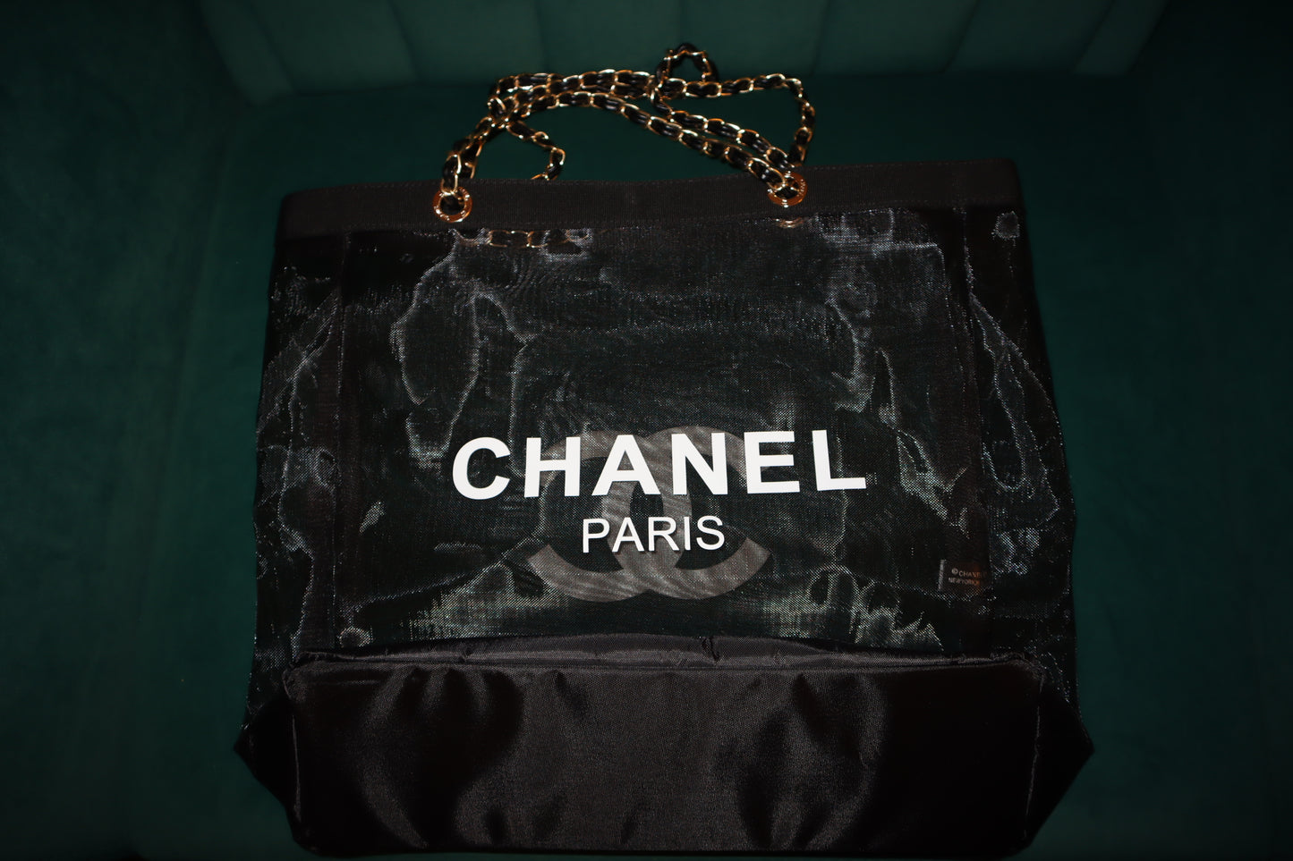 New Chanel Mesh Totes Silver Chain Gold Chain Bundle