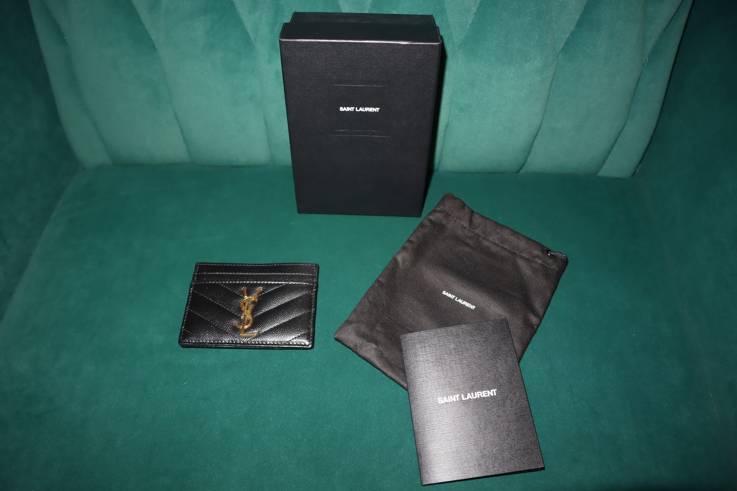 Pre-Owned Saint Laurent Cassandré Matelassé Card Case