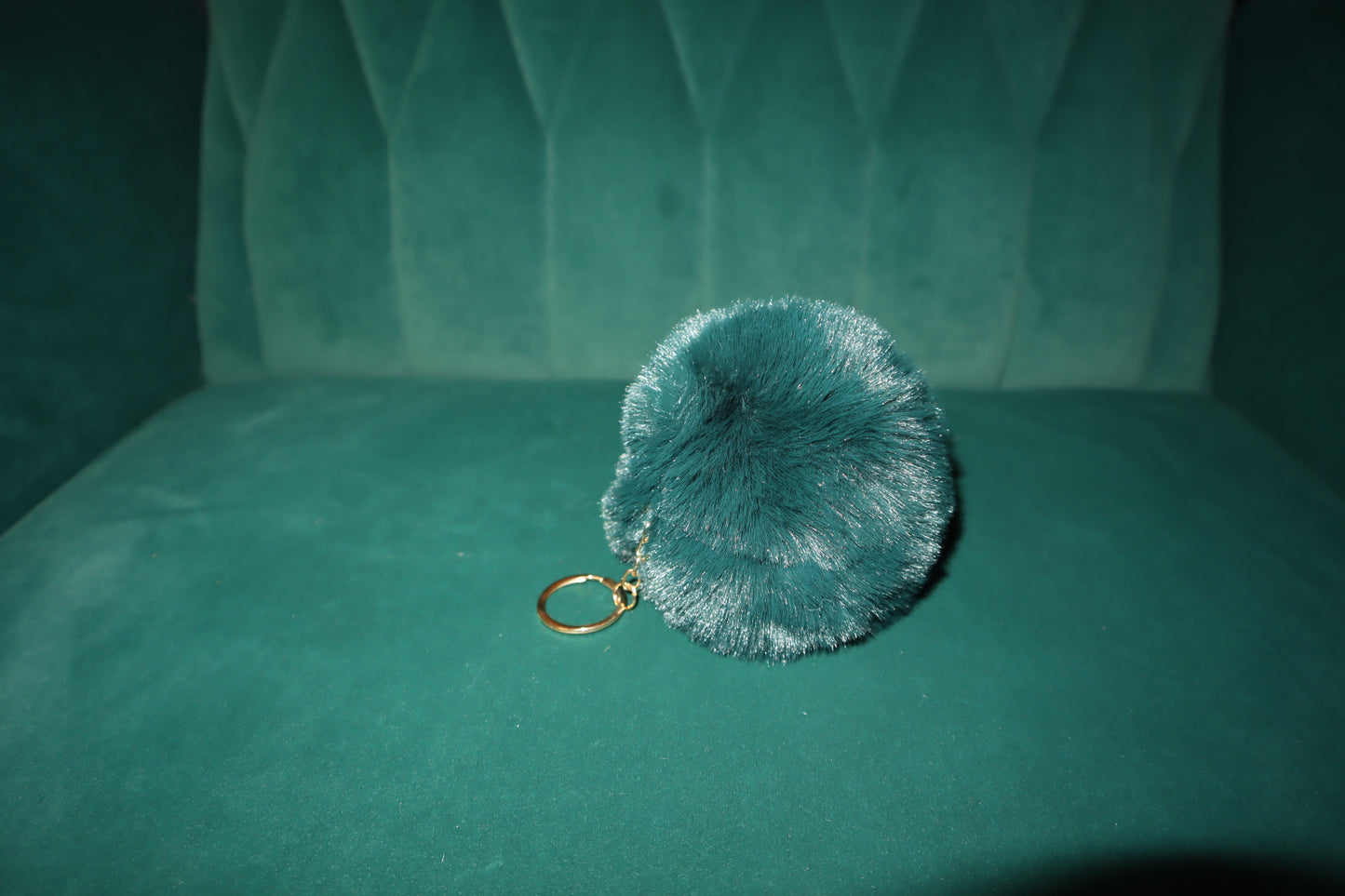 3_Faux Fur Pom Pom Luxury Keychain