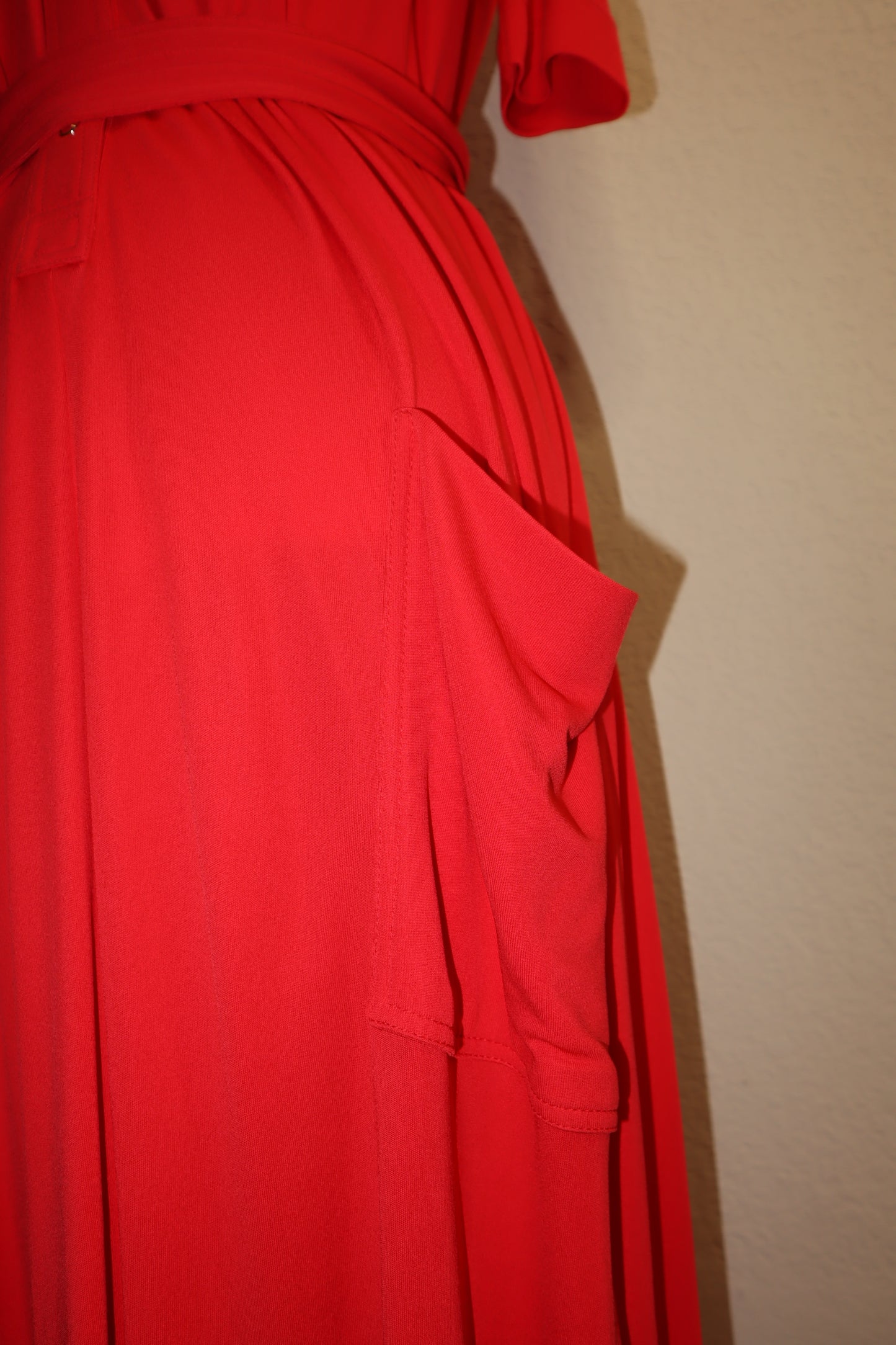 Pre-Owned Red Burberry Long Dress