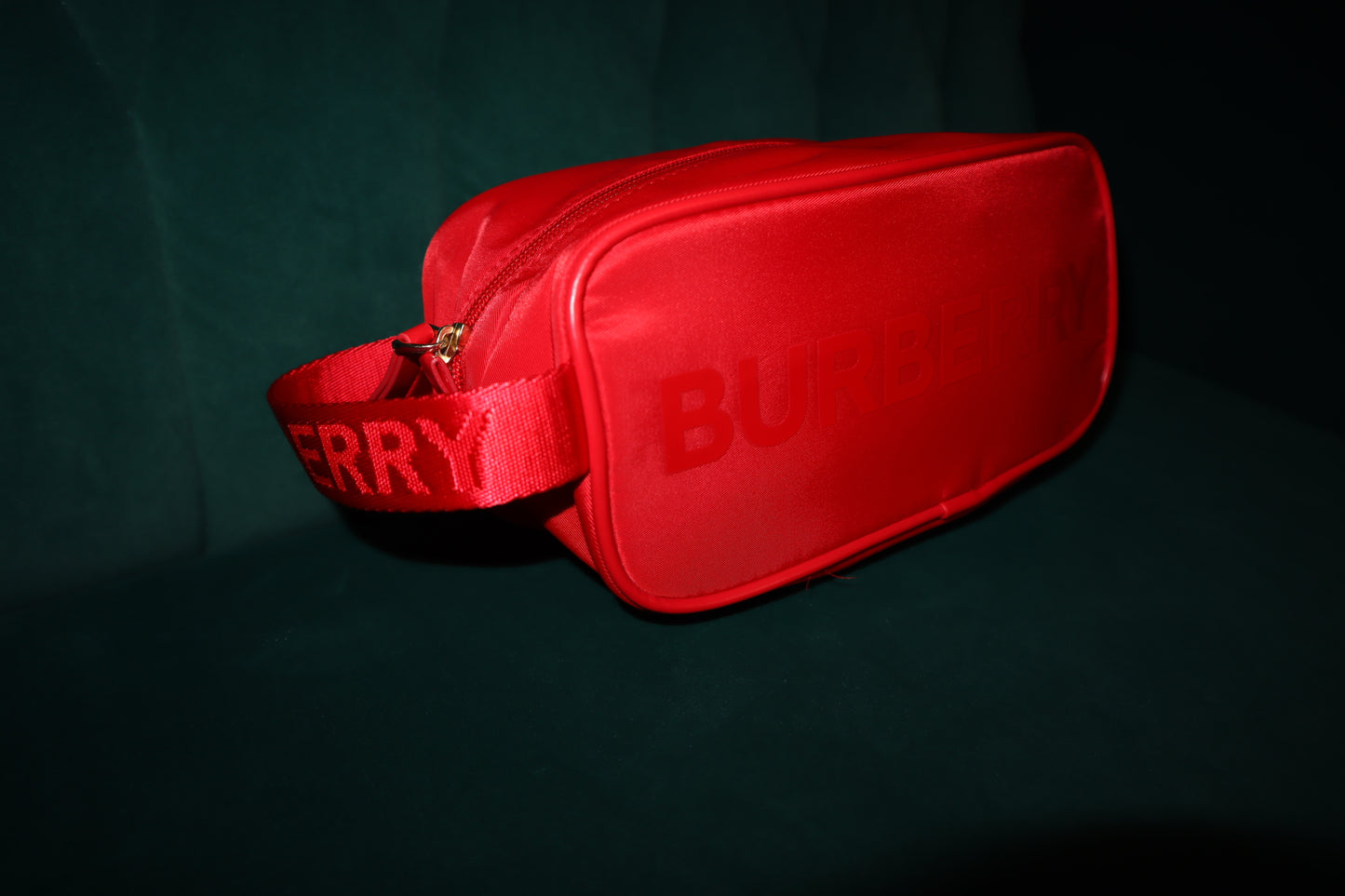 Burberry Toiletry  Pouch New Red