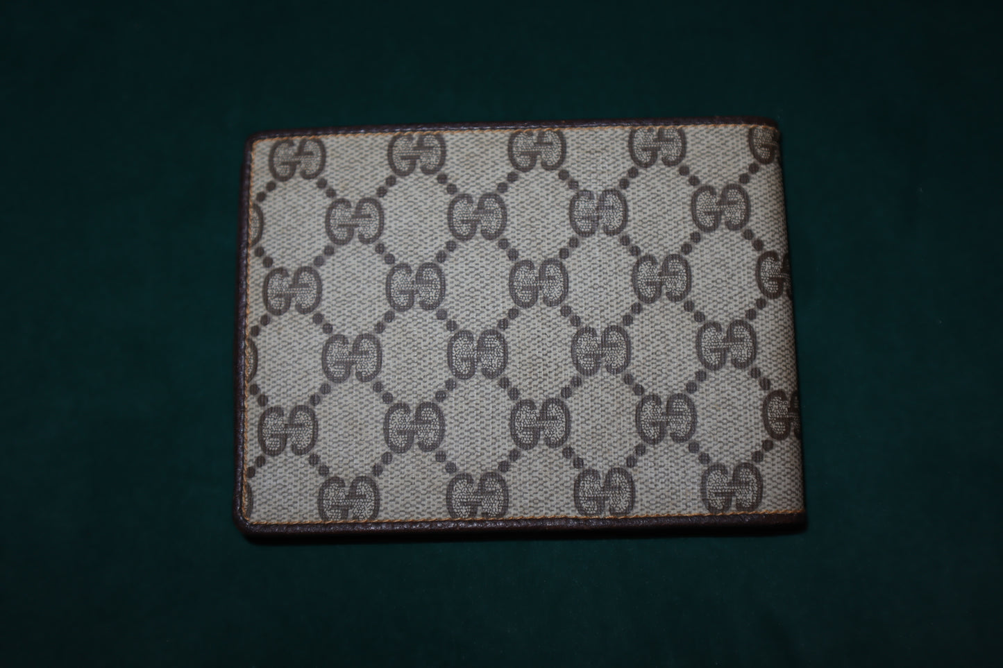 Pre-Owned Gucci Canvas Leather Wallet