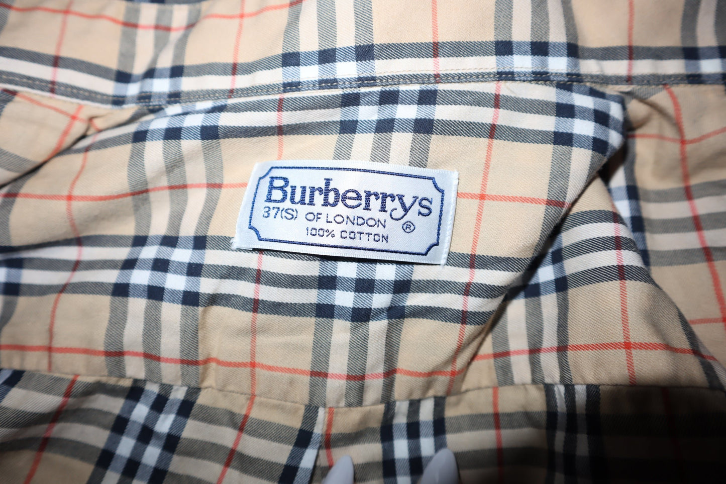 Pre-Owned  Burberrys Nova Check Shirt Small