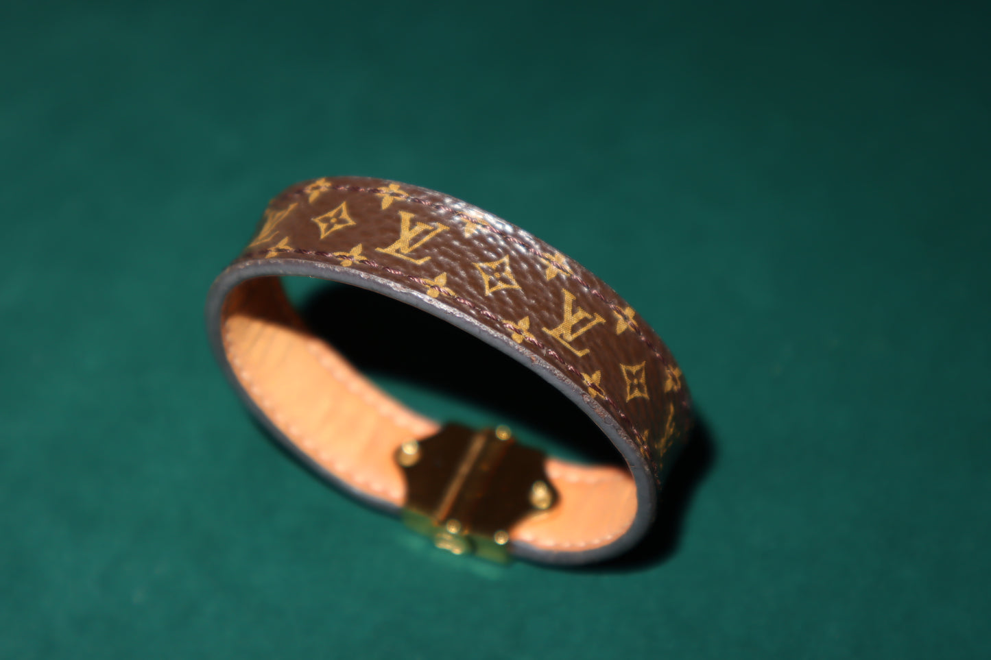 Pre-Owned Louis Vuitton Brown Monogram Canvas Spirit Nano Bracelet