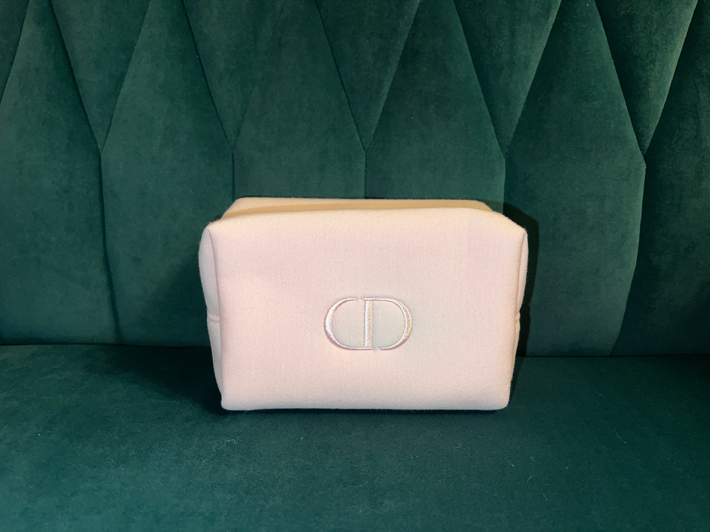 Pre-Loved Christian Dior Makeup Cosmetic Pouch Bag Baby Pink