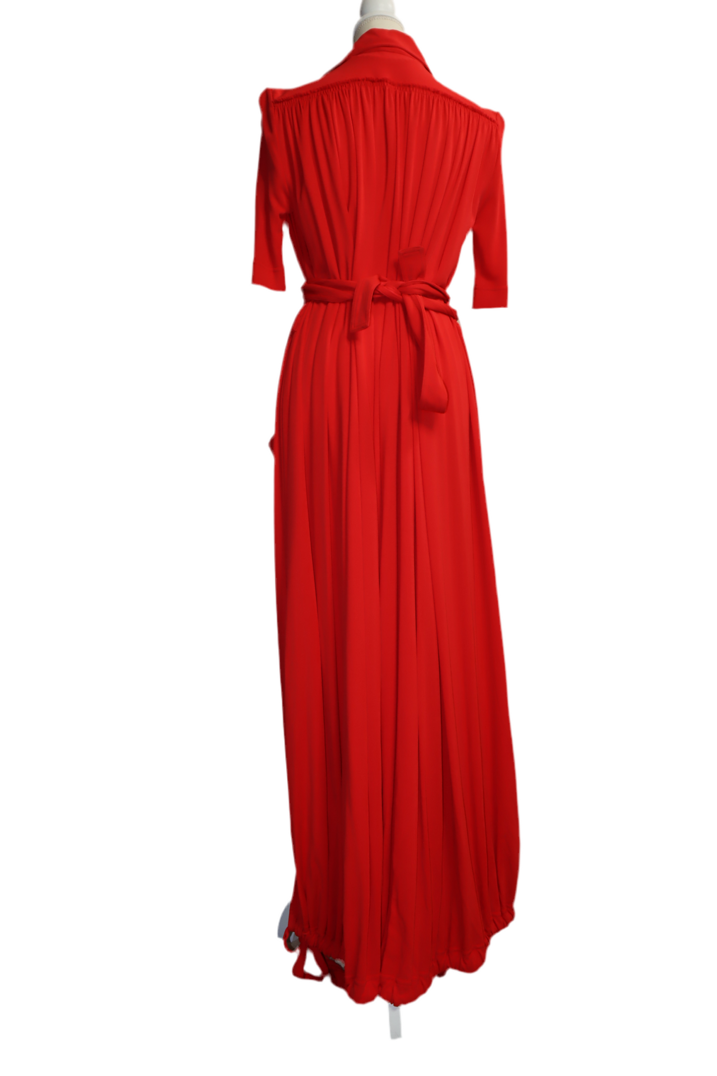 Pre-Owned Red Burberry Long Dress