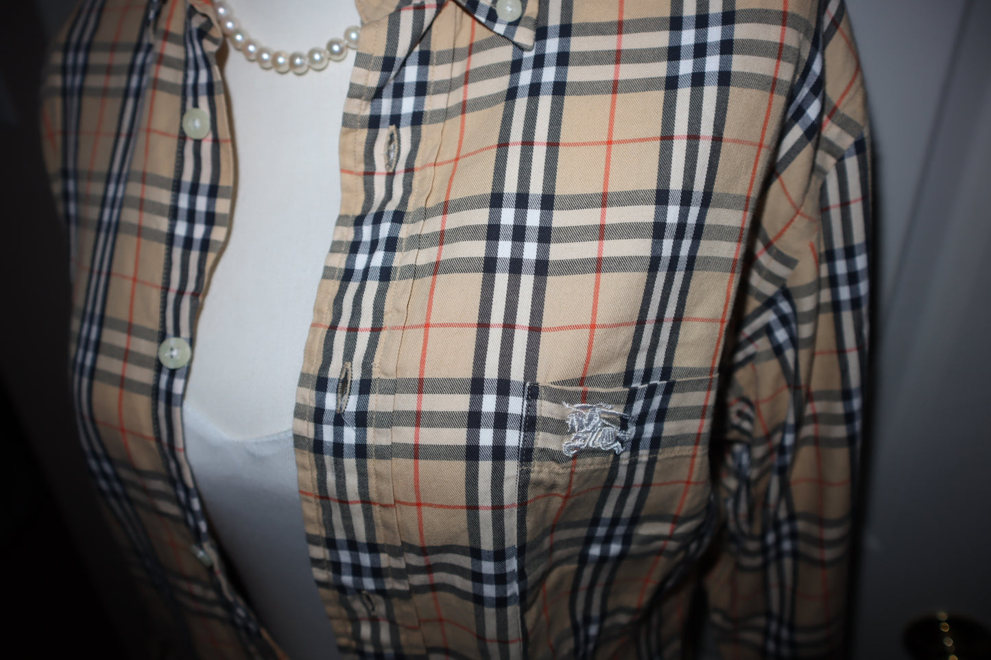 Pre-Owned  Burberrys Nova Check Shirt Small