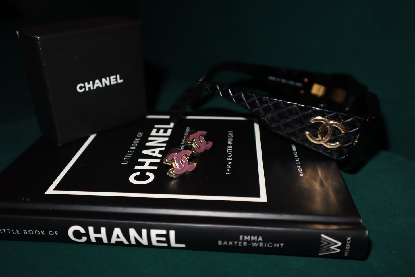 CHANEL CC Logo Clip On Earrings Purple