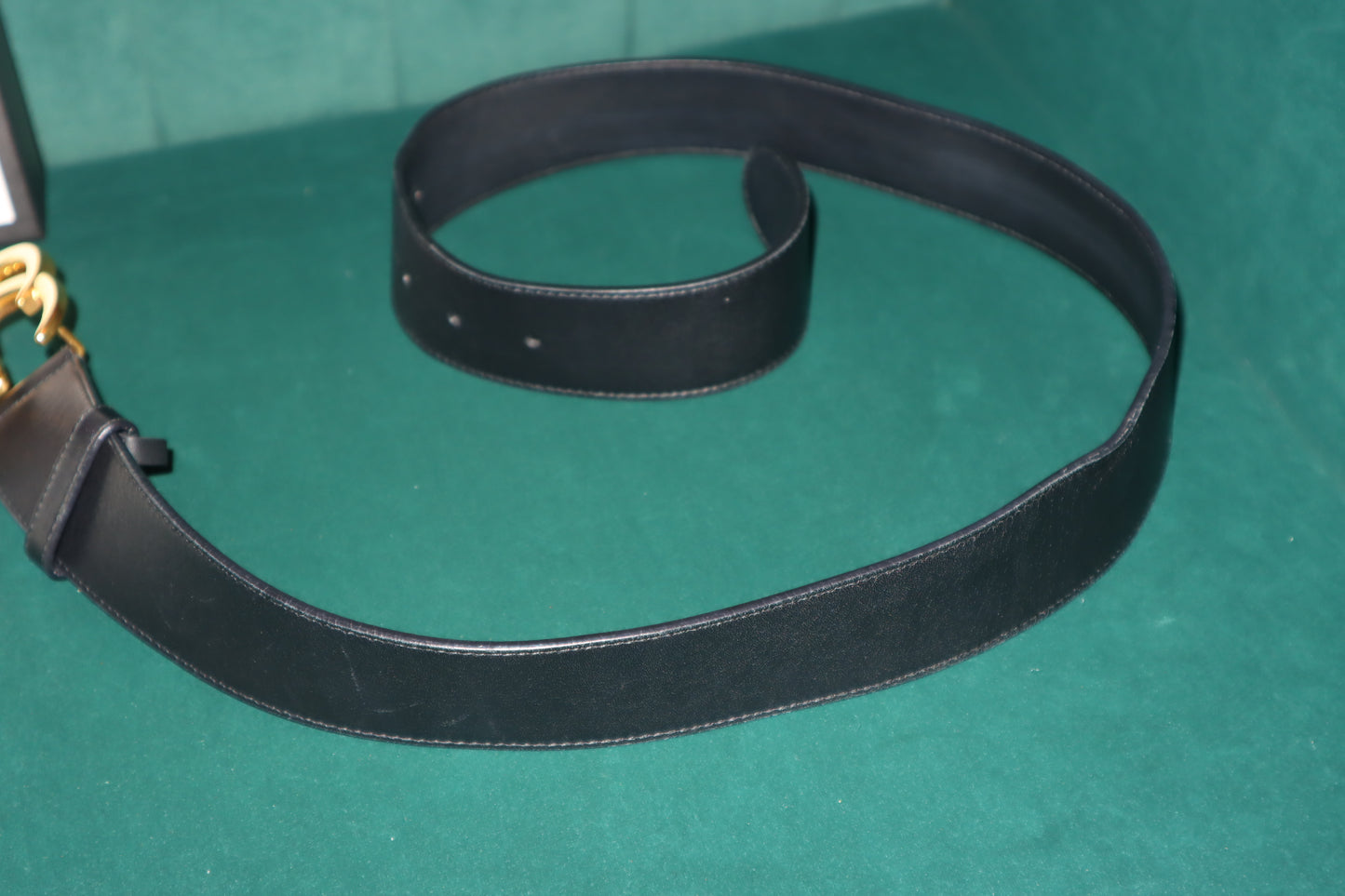 Pre-Owned GG Marmont 2015 RE-EDITION wide belt