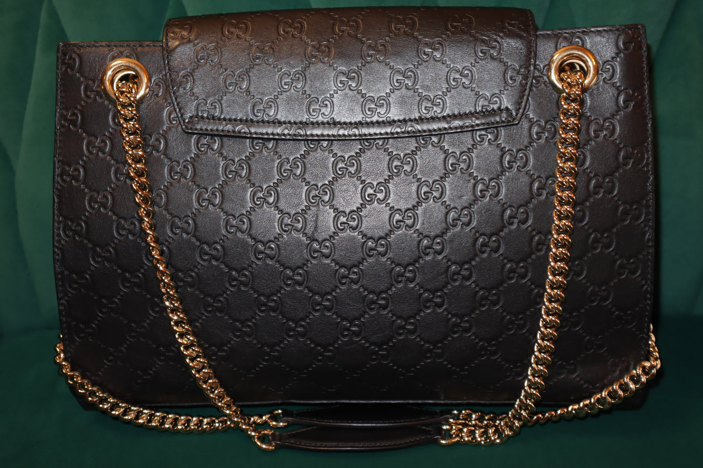 Guccissima Medium Emily Shoulder Bag in Black Pre-Owned