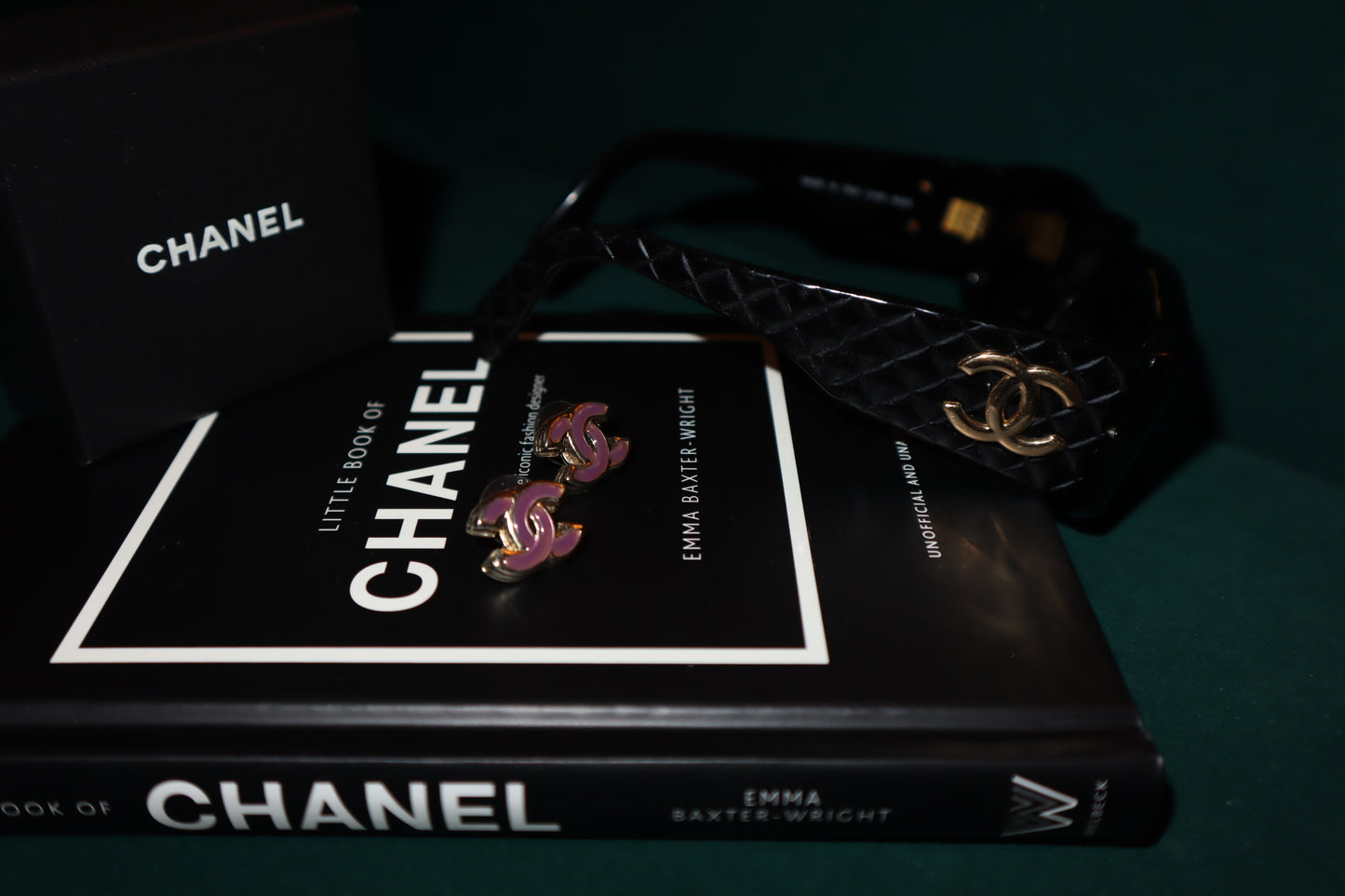 CHANEL CC Logo Clip On Earrings Pink