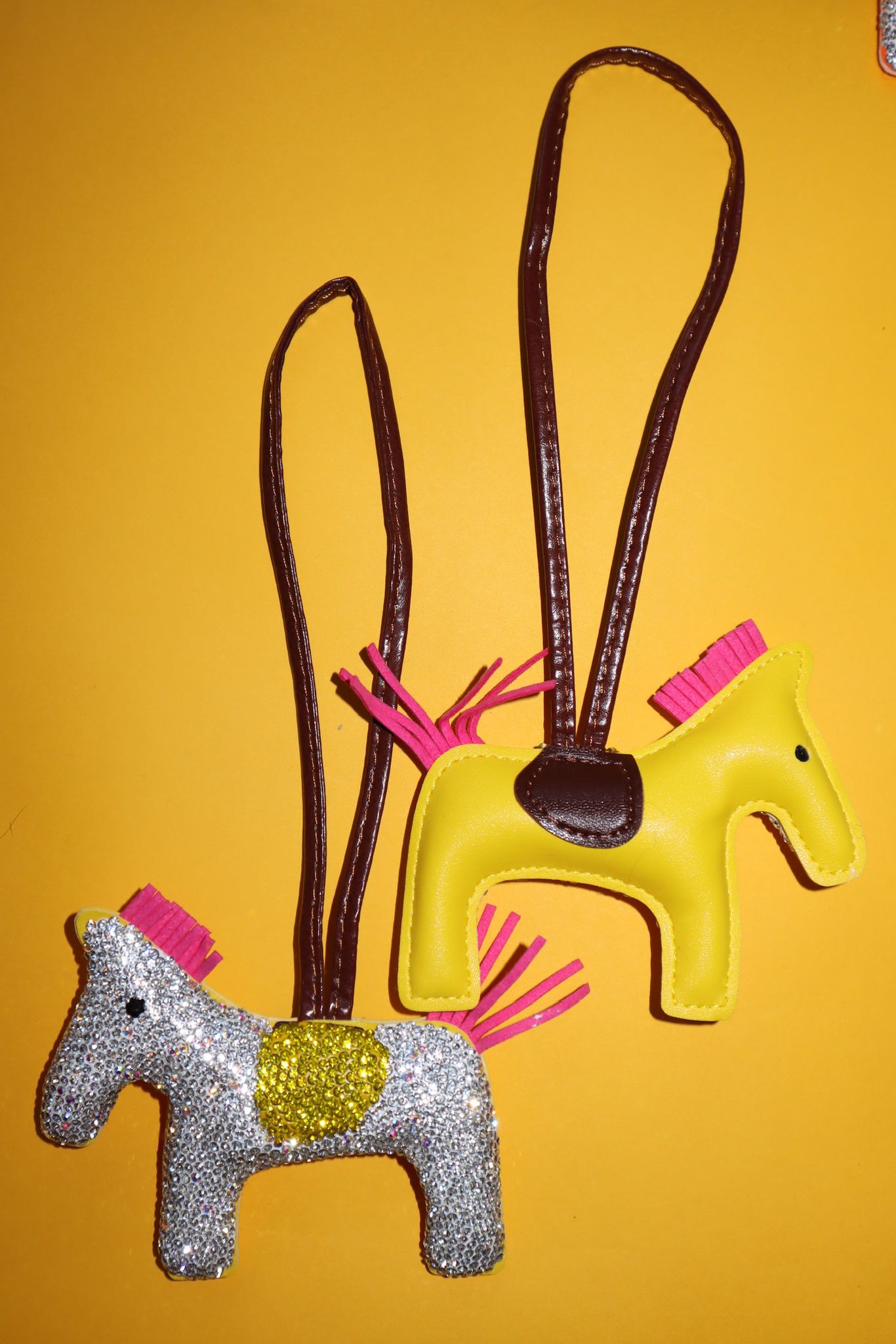 Rhinestone Pony Bag Charm