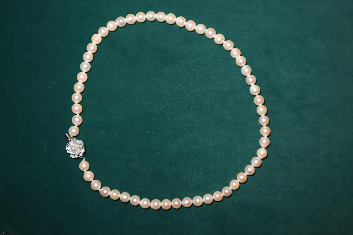 Pre-Owned 8mm White Round Akoya Pearl Necklace 2 ASM Luxuries