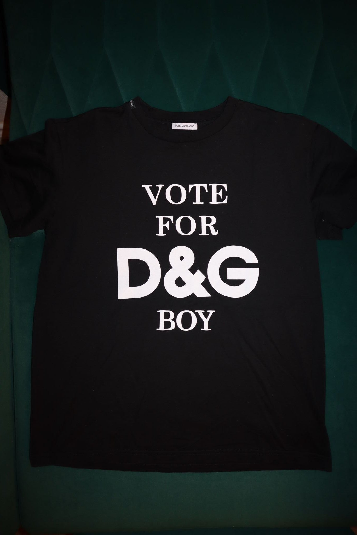 Dolce & Gabbana Vote For D&G Boy' T-shirt In Black