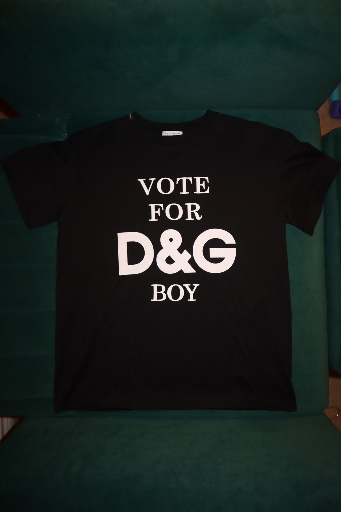 Dolce & Gabbana Vote For D&G Boy' T-shirt In Black