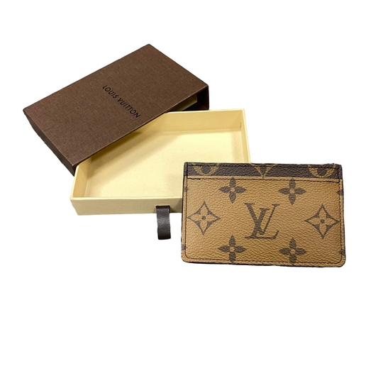 Louis Vuitton Card Holder Monogram Reverse Brown
