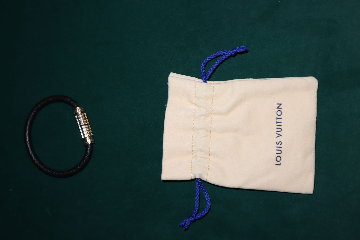 Louis Vuitton Glacier Taiga Leather Digit Bracelet