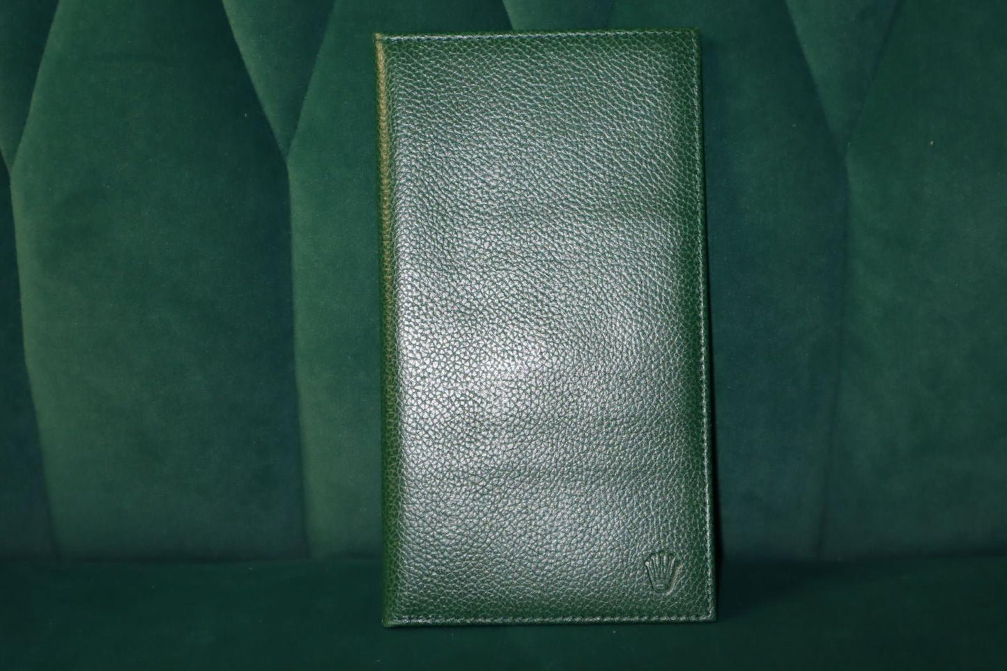 Pre-Owned Rolex Original Green Leather Block Notebook Novelty Item