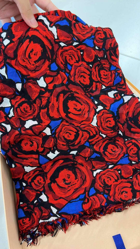 Pre-Loved Louis Vuitton Rock N' Roses Stole Scarf