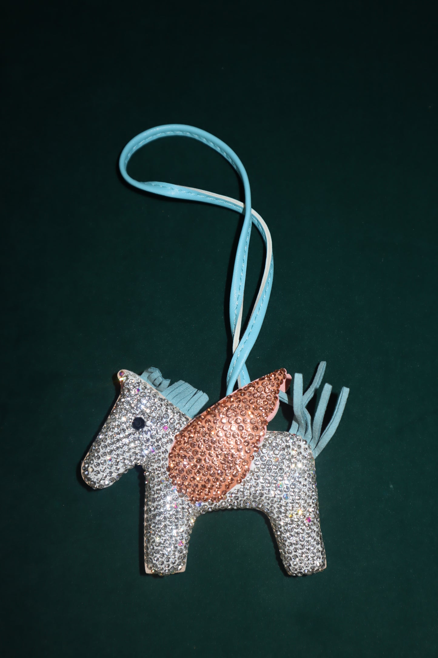 Rhinestone Pony Bag Charm