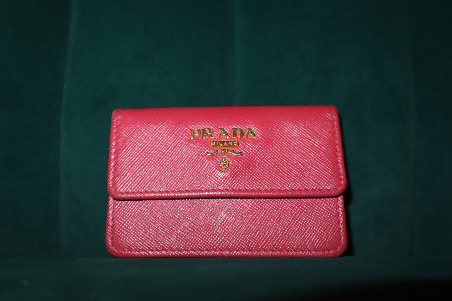 Pre-Loved Prada Saffiano Metal Leather Wallet