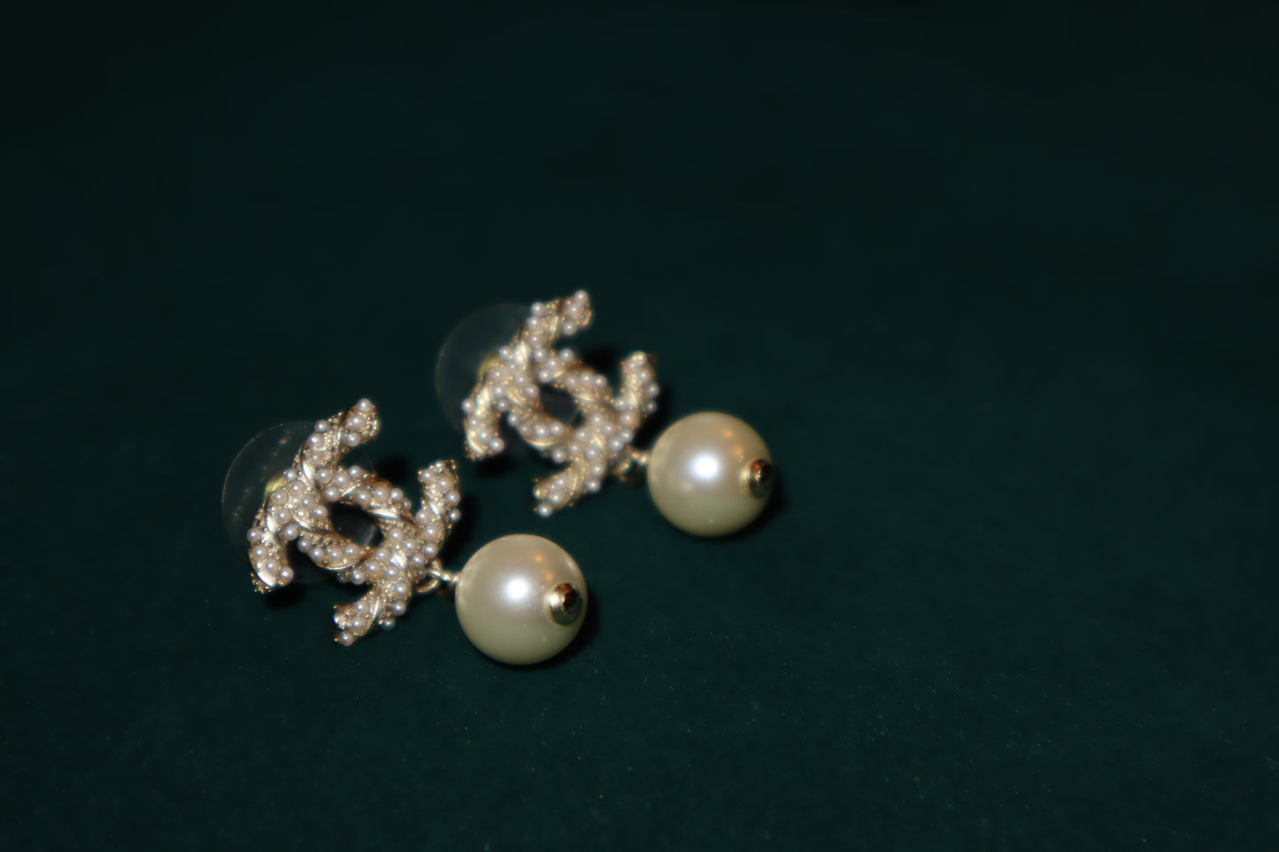 Pre-Loved Chanel CC Pearl Drop Earrings