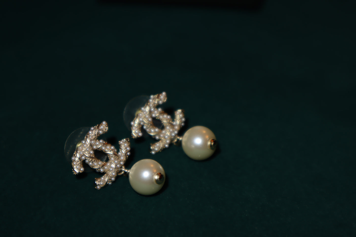 Pre-Loved Chanel CC Pearl Drop Earrings