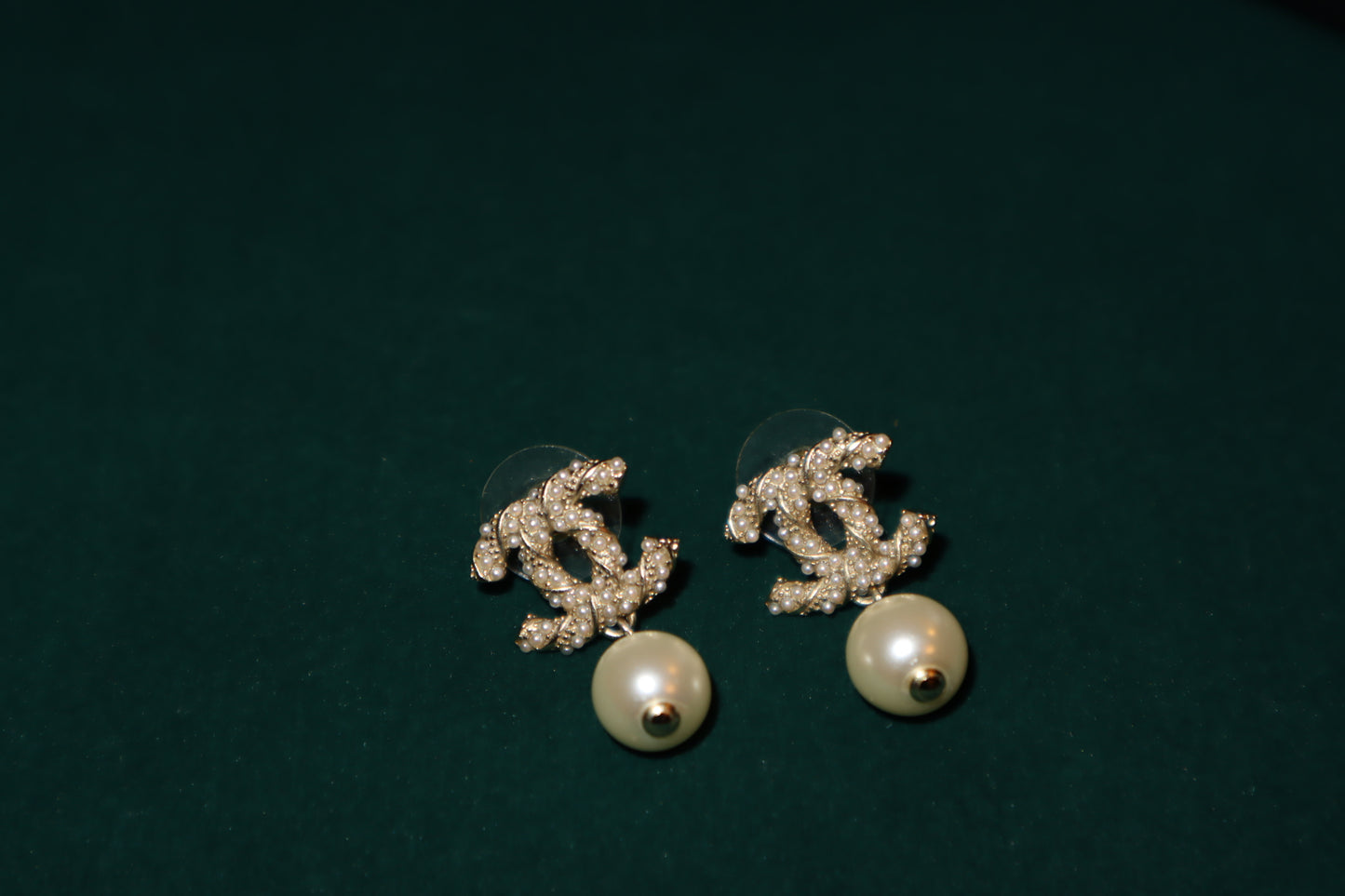 Pre-Loved Chanel CC Pearl Drop Earrings