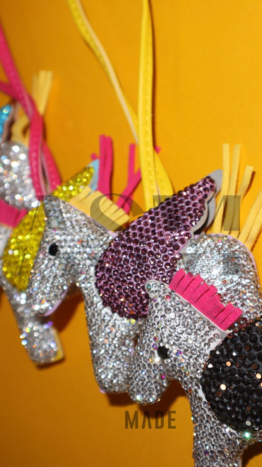 Rhinestone Pony Bag Charm